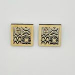adinkra grid earring b